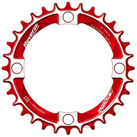 Reverse Chainring Black One Narrow Wide 104 mm Black/Red: Size: 104 mm 32T