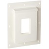 Builders Edge SMR68TW Sturdimount Receptacle Primed Mounting Block, 6" W