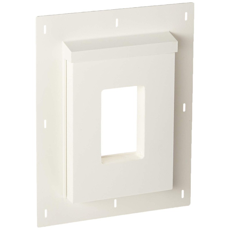 Builders Edge SMR68TW Sturdimount Receptacle Primed Mounting Block, 6" W