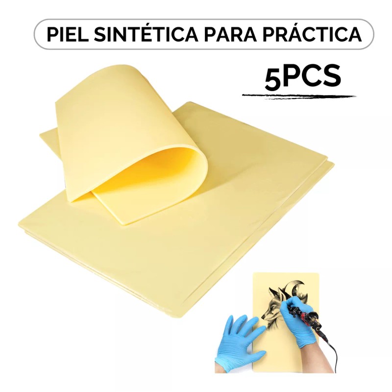 KST Piel Sintética De Práctica Tatuaje Y Micropigmentación 5 Pza