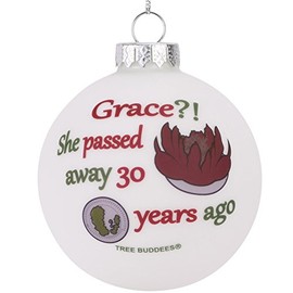 Tree Buddees Grace?! She Passed Away 30 Years Ago Glass Christmas Ornament