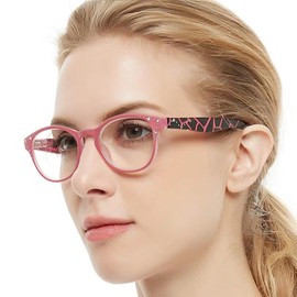 OCCI CHIARI Women's Magnifying Glasses Woman 2.25 Fashion Designed Readers for Women Magnifying Glasses Durable Frame (Pink, 225)