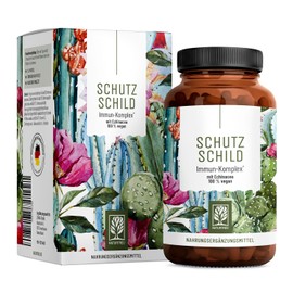 Immune System Complex, 500 mg Echinacea with Vitamin C, Zinc, Selenium L-Histidine and Kalmegh, Vegan, Without Additives, 120 Echinacea Purpurea Capsules for 60 Days