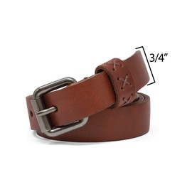 Timberland Women's Casual Leather Belt for Jeans, Brown (Skinny), Medium (33-39)