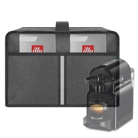 Kingshion Dust Cover Compatible with Nespresso Inissia Espresso Machine by De'Longhi, The Pearl Cotton Inside Enhances The Protection of The Machine -Dark Grey