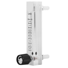Flow Meter with Control Valve LZQ-7 Flowmeter 1-10LPM Flowmeter Support 0.6MPa pressure for Unidirectional Gas/Oxygen/Air Flow Measure 8mm Barbs for Industry