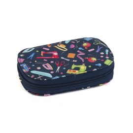 Hobby Gift Filled Sewing Kit, Zip Case, Mini Sewing Machine