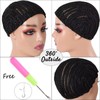 Royota Braided Wig Cap For Crochet Hair Braids Breathable Cornrow