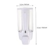 Alipis Abs Liquid Soap Dispenser Wall-Mounted Pump Non-Slip Leakproof 350ml