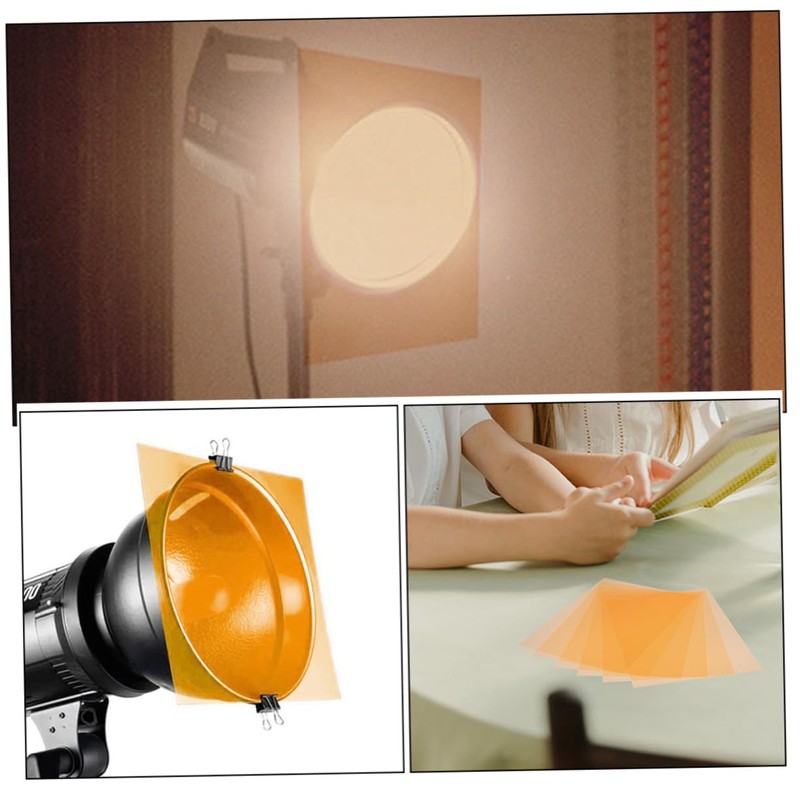 TEHAUX PVC Film Light Filters 5 Sheets for Lighting and
