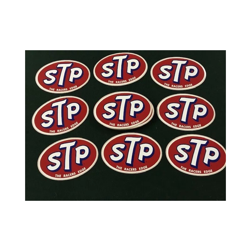 Vintage STP “The Racer’s Edge” Vinyl Sticker