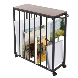 Art Storage Rack with 4 Locking Wheels - Large Canvas Drying Rack System with Handle | Adjustable Shelves for Frame/Drawing Board Display - Studio & Gallery Mobile Organizer