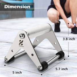 Push Up Stand, Pushup Handles for Strength Training, Heavy-duty Stainless Steel Bars Gym Exercise Equipment, 500lbs 1 Pair