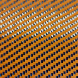 Venom Carbon 50" Orange Carbon Fiber Color Hybrid Cloth (3k, 5.7oz, 50" x 36")