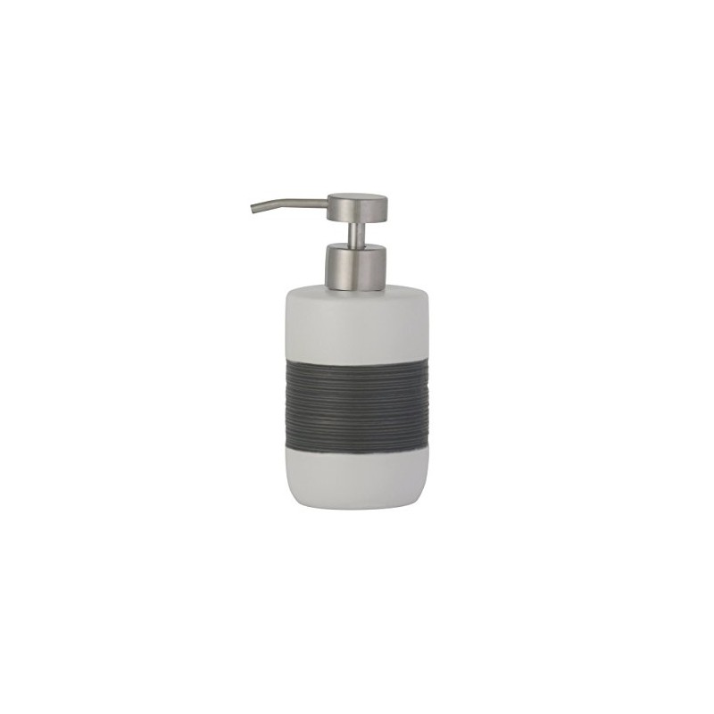 axentia Ceramic Toilet Set, with Stainless Steel Handle, Brush and