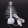 Minkissy Mini Christmas Tree USB Connection LED Fiber Optic Xmas