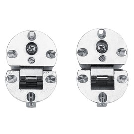 Concealed Kitchen Cabinet Door Hinge 90 Degree Soft Closing Frameless Mounting Full Overlay 2 Pieces
