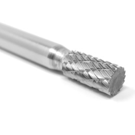 SA-1L6 Solid Carbide Burr Die Grinder Bit 1/4" x 1/2" on 6" Long Steel Shank