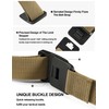 Papaanils Mens Nylon Stretch Web Belts, Mens Casual Belt for