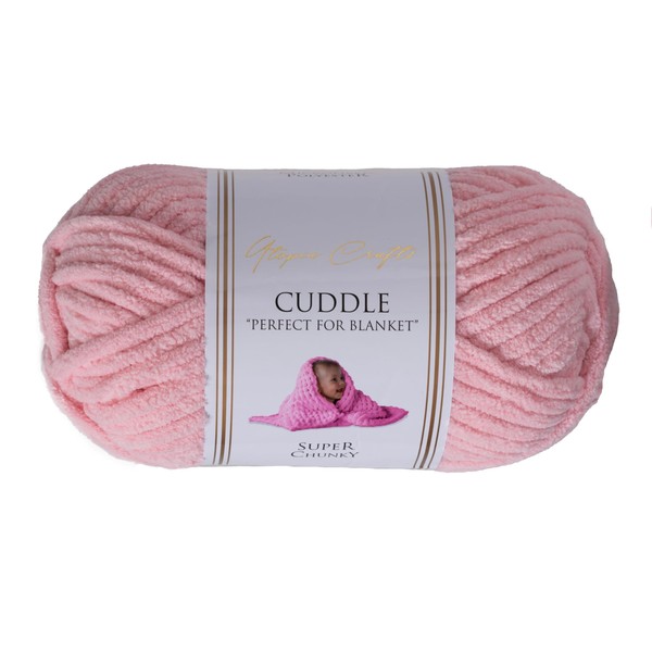 Utopia Crafts Cuddle Super Chunky Chenille Soft Yarn for Knitting