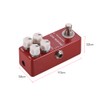 MOSKYAudio CRUNCH RED Distortion Guitar Effect Pedal Full Metal Shell