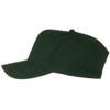 Solid Cotton Twill Pro Style Cap - Dark Green