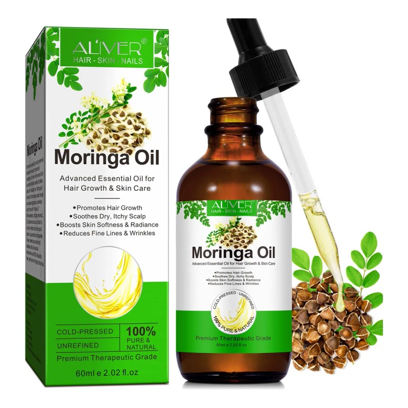 Aceite Moringa Crecimiento Capilar Antiedad Terapéutico