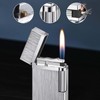 SNYYIAI Classic Lighter, Butane Brushed Metal Lighter, Side Slide Lgnition