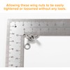 Lyeteung 50 Pieces M4 Wing Nut, Stainless Steel Wing Nut,