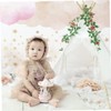 Newborn Lace Romper Baby Girl Photography Props with Headband Lace
