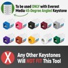 Everest easyJACK - 45° Angled Speed Termination Keystone Tool Set