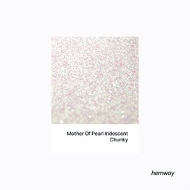 Mother of Pearl Iridescent Twin Pack - 2 x Chunky 130G/4.58OZ Craft Glitter Shakers for Resin, Metallic Iridescent Sequin Flake Bulk, Makeup Body, Tumblers