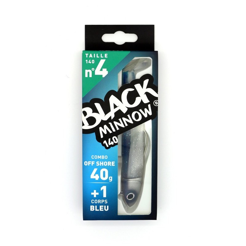 Fiiish Black Minnow Fishing Lure - Blue/Silver, 40 g