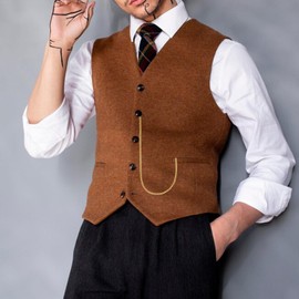 NICENEEDED Pocket Watch Chain, T Bar Albert Vest Chain, 26 Inch Classic Metal Watch Chain Link Pocket Watch Stand Single Link Vest Belt Vintage Gold Watch Chains for Men