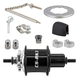 HUB RR S/A 3sp CSRK3 3x8s 6B 36 BK w/TRIM KIT/NO SHIFTER