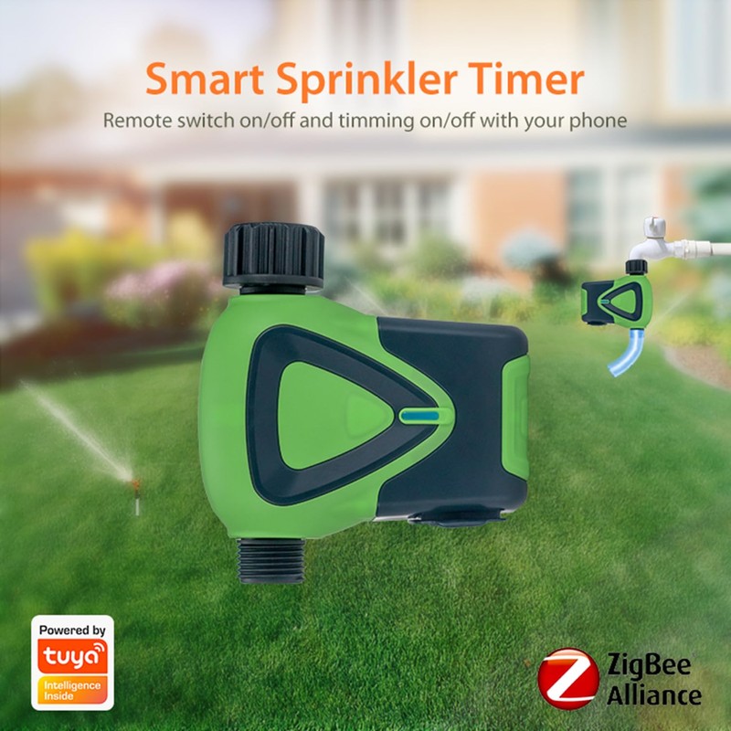 Sprinkler Timer Smart Water Timer: Zigbee Hose Watering Timer, Automatic