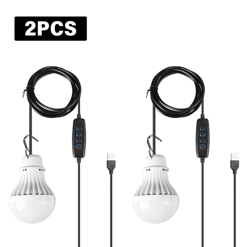 Outdoors USB LED Lamp Warm/White/Warm White Light Adjustable Brightness Hook