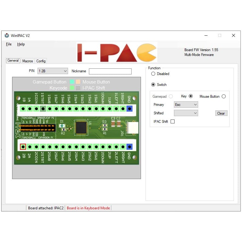 I-PAC 2 Arcade Game Controller Interface (IPAC2)