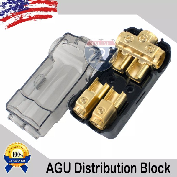 225 AGU FUSE GOLD DISTRIBUTION BLOCK (3) 2/4 GA IN