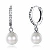 Evabliss 925 Sterling Silver Pearl Drop Earrings Dangle Stud Gold