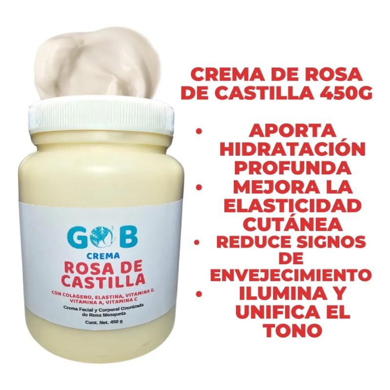 Crema De Rosa De Castilla Ozonizada - Gob - 450