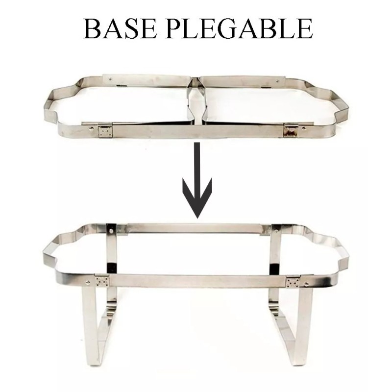 Dilitools Bufetera Chafer Inserto Entero 9 Litros Plegable Acero Inox