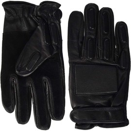 Men's Black Genuine LEATHER UNIFORCE Tactical GLOVES sizes 7,8,9,10,11 (S (8))