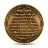 Archangel Gabriel Religious Challenge Coin with Prayer – 3D Angel