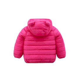 CECORC Winter Coats for Kids with Hoods Light Puffer Jacket for Girls | Baby, Infants, Toddlers, 2T,Rose
