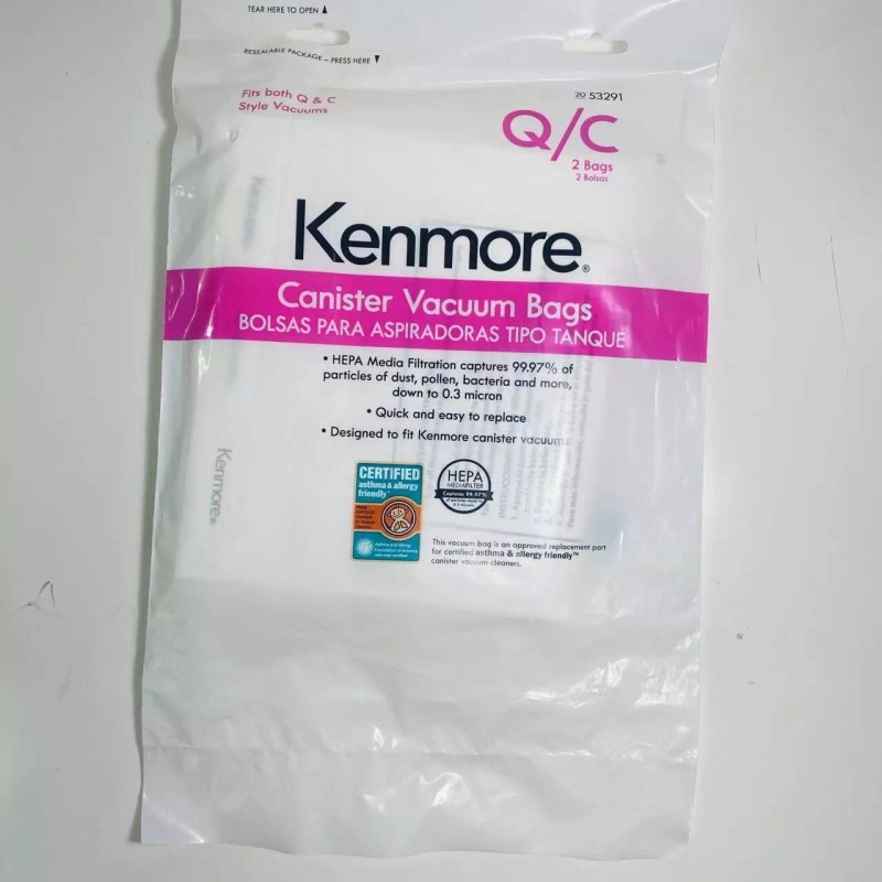 Kenmore 4pc NEW KENMORE 53291 CANISTER VACUUM BAGS C Q