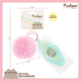 Blueprint Collections Pusheen Keyring | Pusheen Key chain | Kawaii Gifts | Pusheen Keyring chain | Pusheen Gifts | Pusheen Stationery