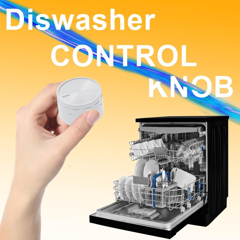 Dishwasher White Programme Control Knob Compatible With Beko Genuine 1769700100