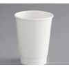 HOT BARGAINS, 50 X 12oz White Insulated Takeaway Disposable Double