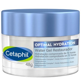CETAPHIL Optimal Hydration Water Gel Crema Facial de Da con cido Hialurnico, Margarita Azul y HydroSensitive Complex, 48g, Piel Seca                  